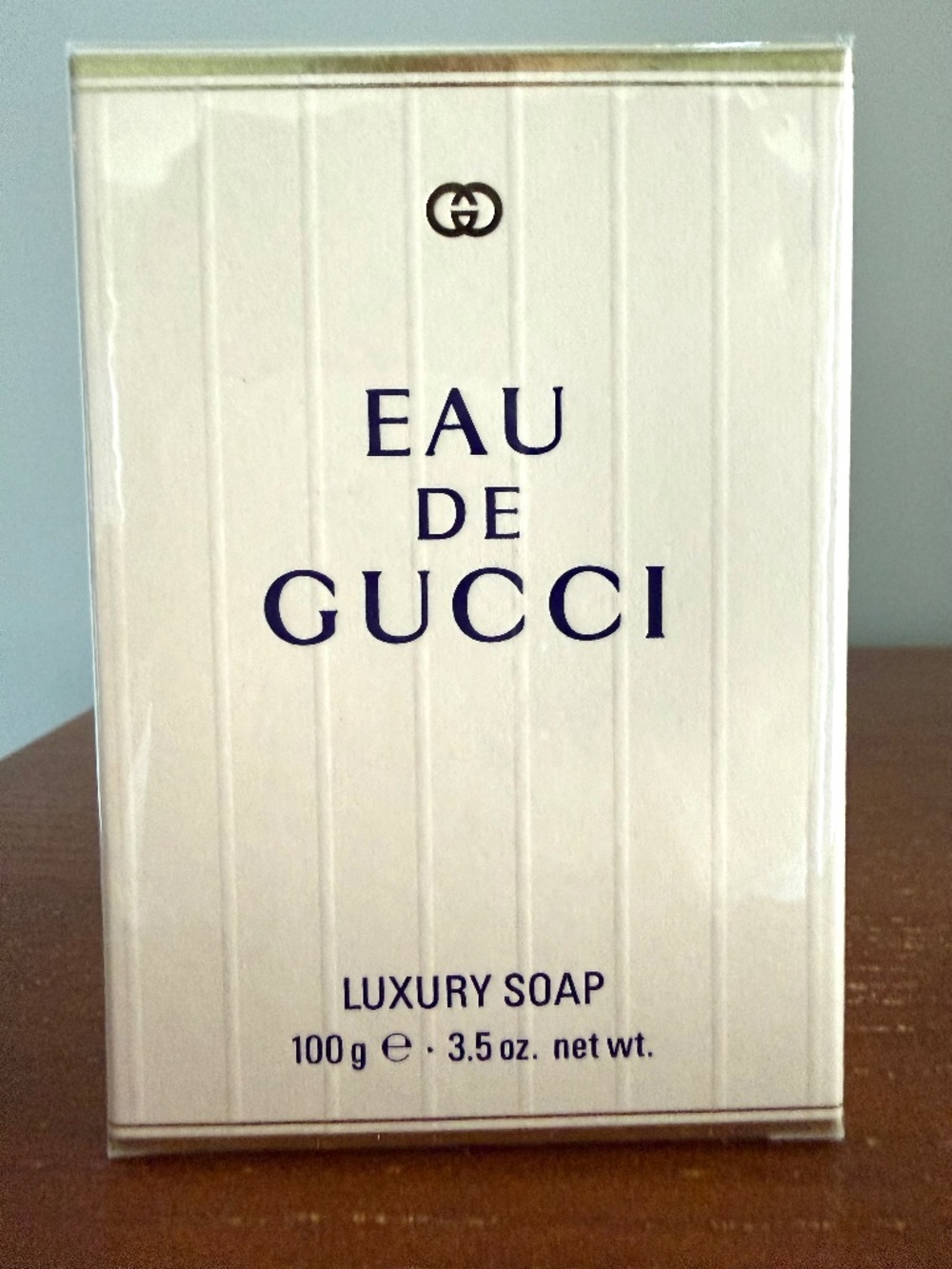 Vintage Eau de Gucci Luxury Soap 3.5 oz / 100g Sealed Discontinued Collectible